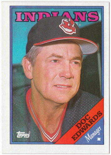 1988 Topps Baseball #374 Doc Edwards MG Variation