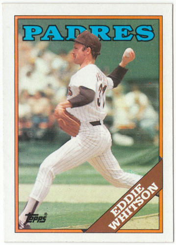 1988 Topps Baseball #330 Eddie Whitson Partial Correct