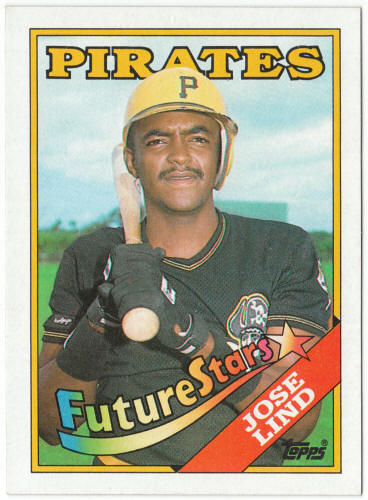 1988 Topps Baseball #767 Jose Lind Rookie Card Correct