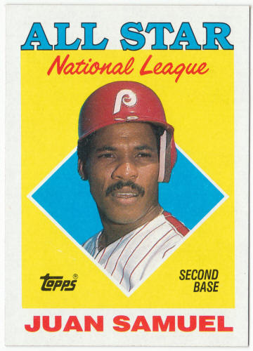 1988 Topps Baseball #398 Juan Samuel AS COR