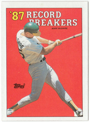 1988 Topps Baseball #3A Mark McGwire Error Card