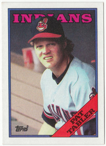1988 Topps Baseball #230 Pat Tabler VAR Reddish