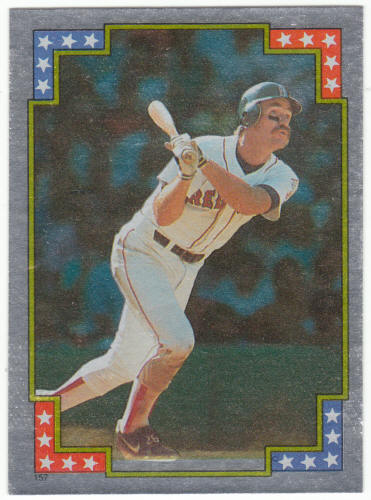 1988 Topps Superstar Foil Sticker #157 Wade Boggs