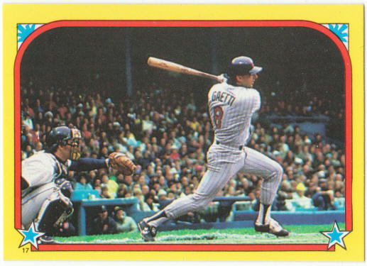 1988 Topps Baseball Superstar Sticker #17 Gary Gaetti