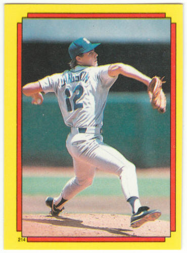 1988 Topps Superstar Sticker #214 Mark Langston