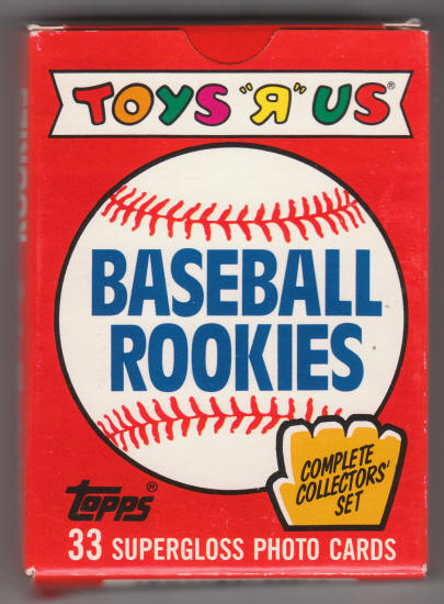 1988 Topps Baseball Toys R Us Rookies Card Set front
