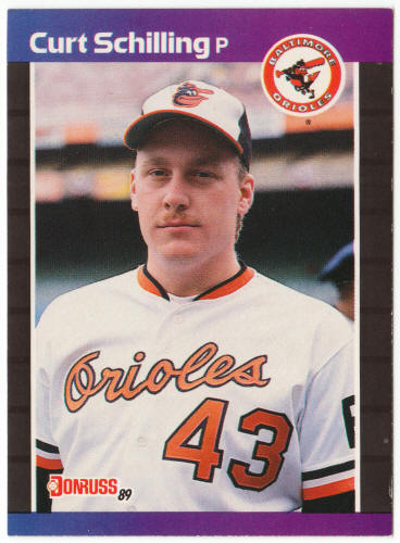 1989 Donruss Baseball #635 Curt Schilling Rookie Card Type C