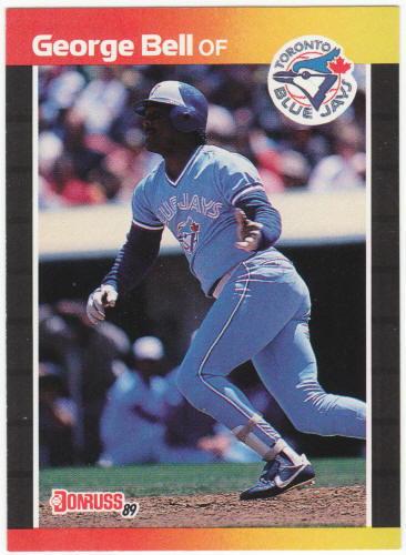 1989 Donruss Baseball Card #149 George Bell Error