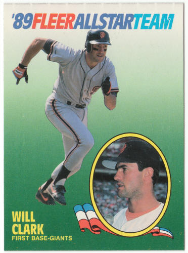 1989 Fleer All-Stars #3 Will Clark