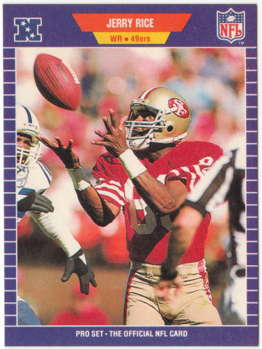 1989 Pro Set Football #383 Jerry Rice