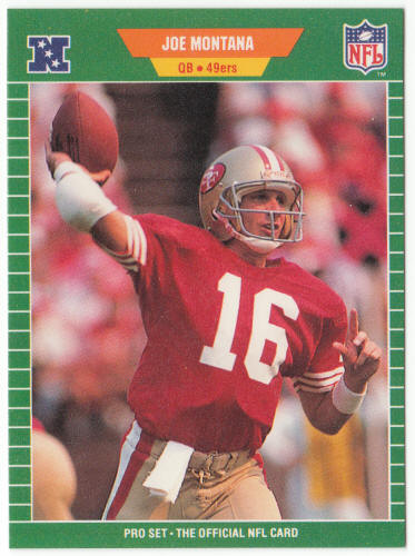 1989 Pro Set Football #381 Joe Montana