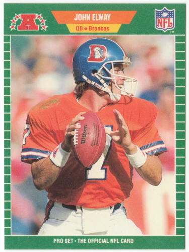 1989 Pro Set Football #100B John Elway