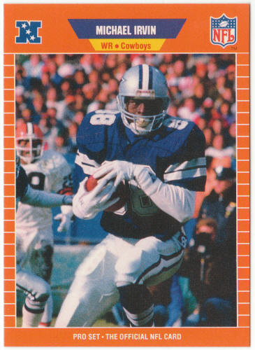 1989 Pro Set Football #89 Michael Irvin Rookie Card