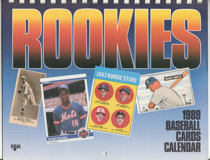 1989 Krause Baseball Rookie Card Calendar