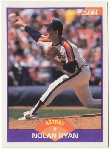 1989 Score Baseball #300 Nolan Ryan