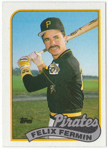 1989 Topps Baseball #303 Felix Fermin VAR
