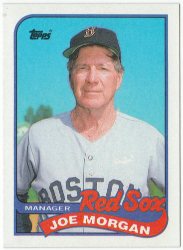 1989 Topps Baseball #714A Joe Morgan MG ERR