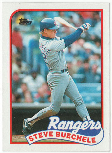 1989 Topps Baseball #732 Steve Buechele Error Card