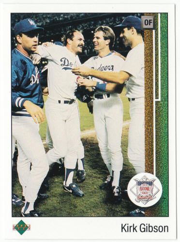 1989 Upper Deck Baseball #662 Kirk Gibson NL MVP