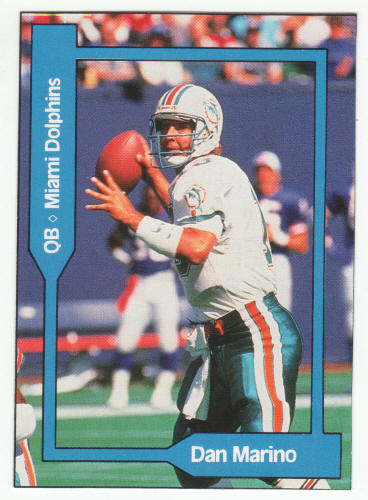 1990-91 SCD #32 Dan Marino Pocket Price Guide Card