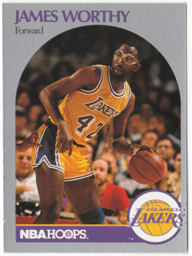 1990-91 Hoops Basketball #163 James Worthy