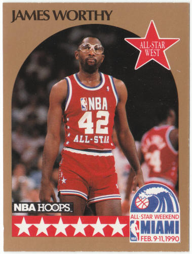 1990-91 Hoops Basketball #26 James Worthy All Star