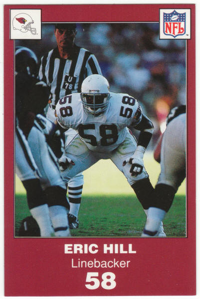 1990 Louis Rich Police Phoenix Cardinals Eric Hill
