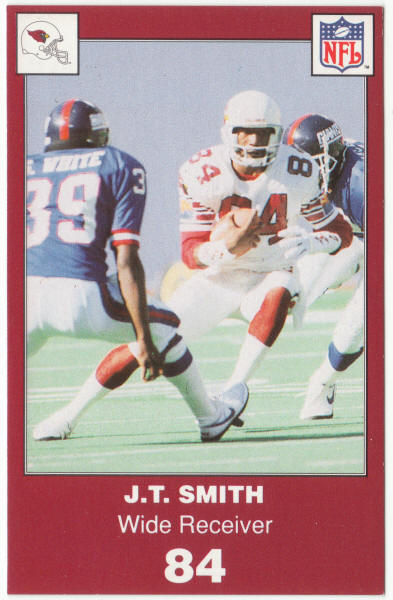 1990 Louis Rich Police Phoenix Cardinals Football J T Smith