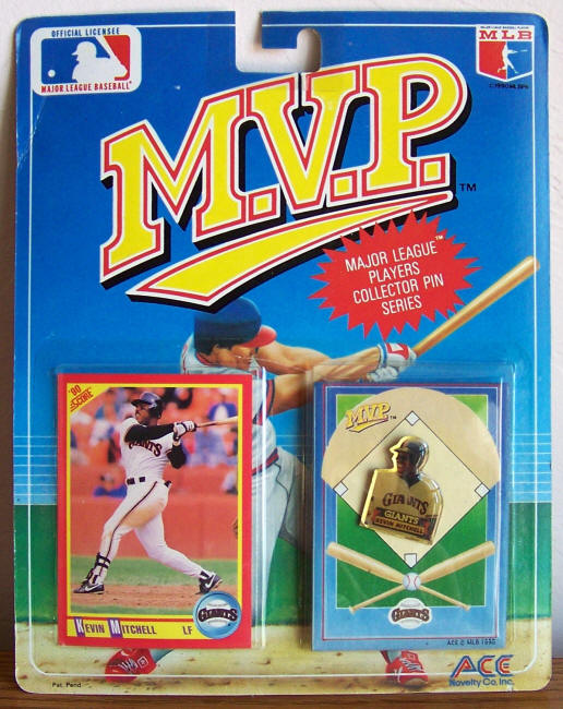 Kevin Mitchell 1990 MVP Pin Card