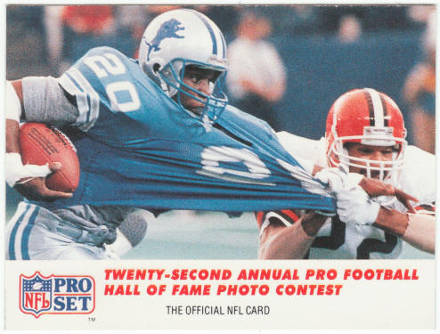 1990 Pro Set Football #794 Barry Sanders Photo Contest
