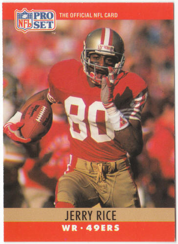 1990 Pro Set Football #295 Jerry Rice