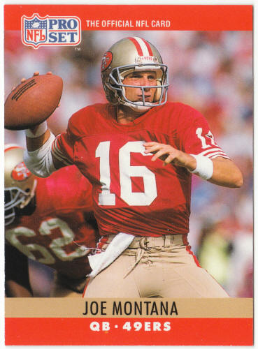 1990 Pro Set Football #293 Joe Montana