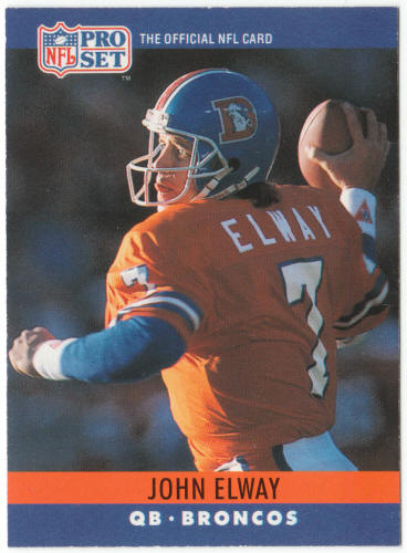1990 Pro Set Football #88 John Elway