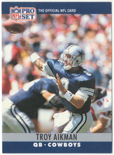 1990 Pro Set Football #78 Troy Aikman