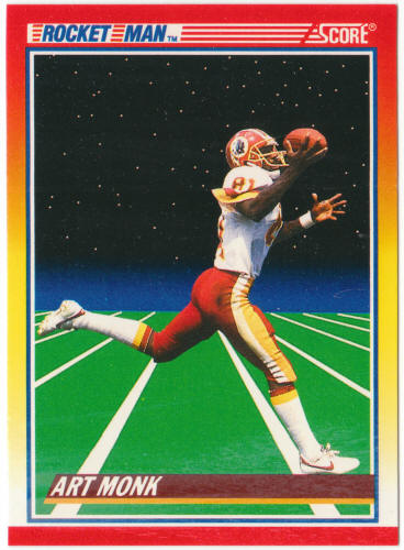 1990 Score Football #557 Art Monk Rocket Man