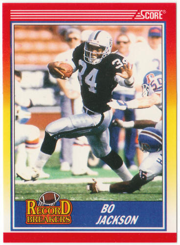 1990 Score Football #591 Bo Jackson Record Breakers