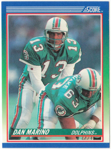 1990 Score Football #13 Dan Marino