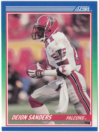 1990 Score Football #95 Deion Sanders