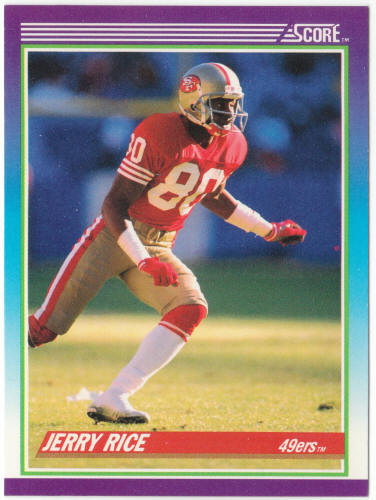 1990 Score Football #200 Jerry Rice