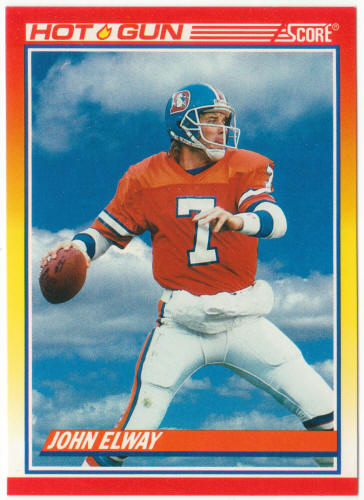 1990 Score Football #564 John Elway Hot Gun