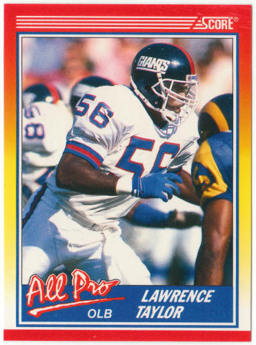1990 Score Football #571 Lawrence Taylor All Pro