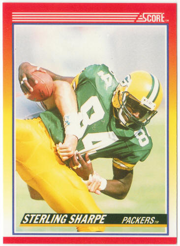 1990 Score Football #245 Sterling Sharpe UER