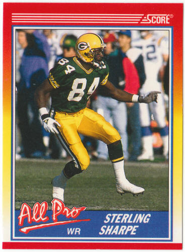 1990 Score Football #589 Sterling Sharpe All Pro