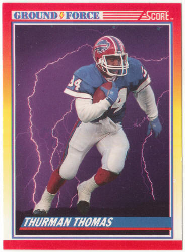 1990 Score Football #322 Thurman Thomas Ground Force