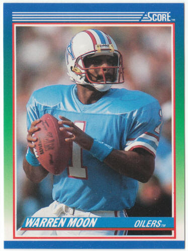 1990 Score Football #105 Warren Moon