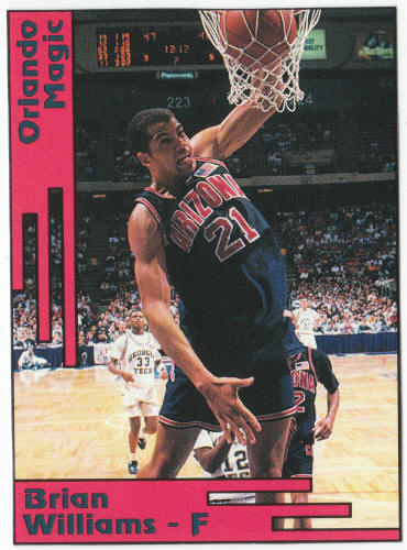 1991-92 SCD #3 Brian Williams Pocket Price Guide Card