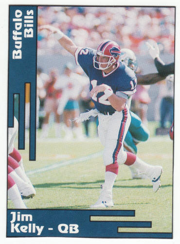 1991 1992 SCD #5 Jim Kelly Pocket Price Guide Card