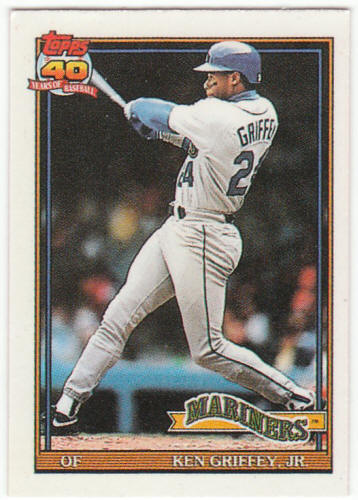 1991 Cracker Jack Topps Baseball #36 Ken Griffey Jr.