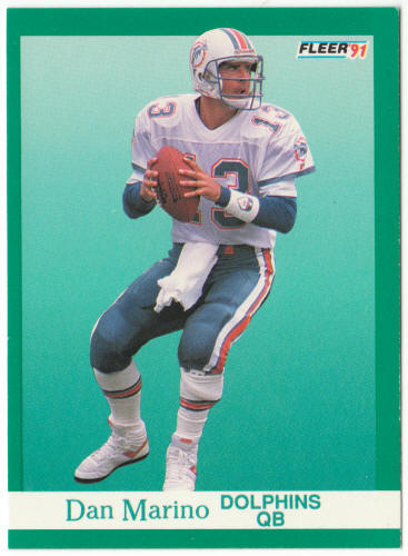 1991 Fleer Football #124 Dan Marino