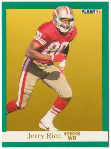 1991 Fleer Football #363 Jerry Rice